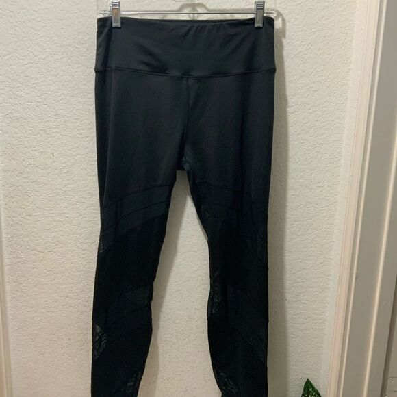 Nanette Lepore Mesh Black Leggings size M - Picture 4 of 8